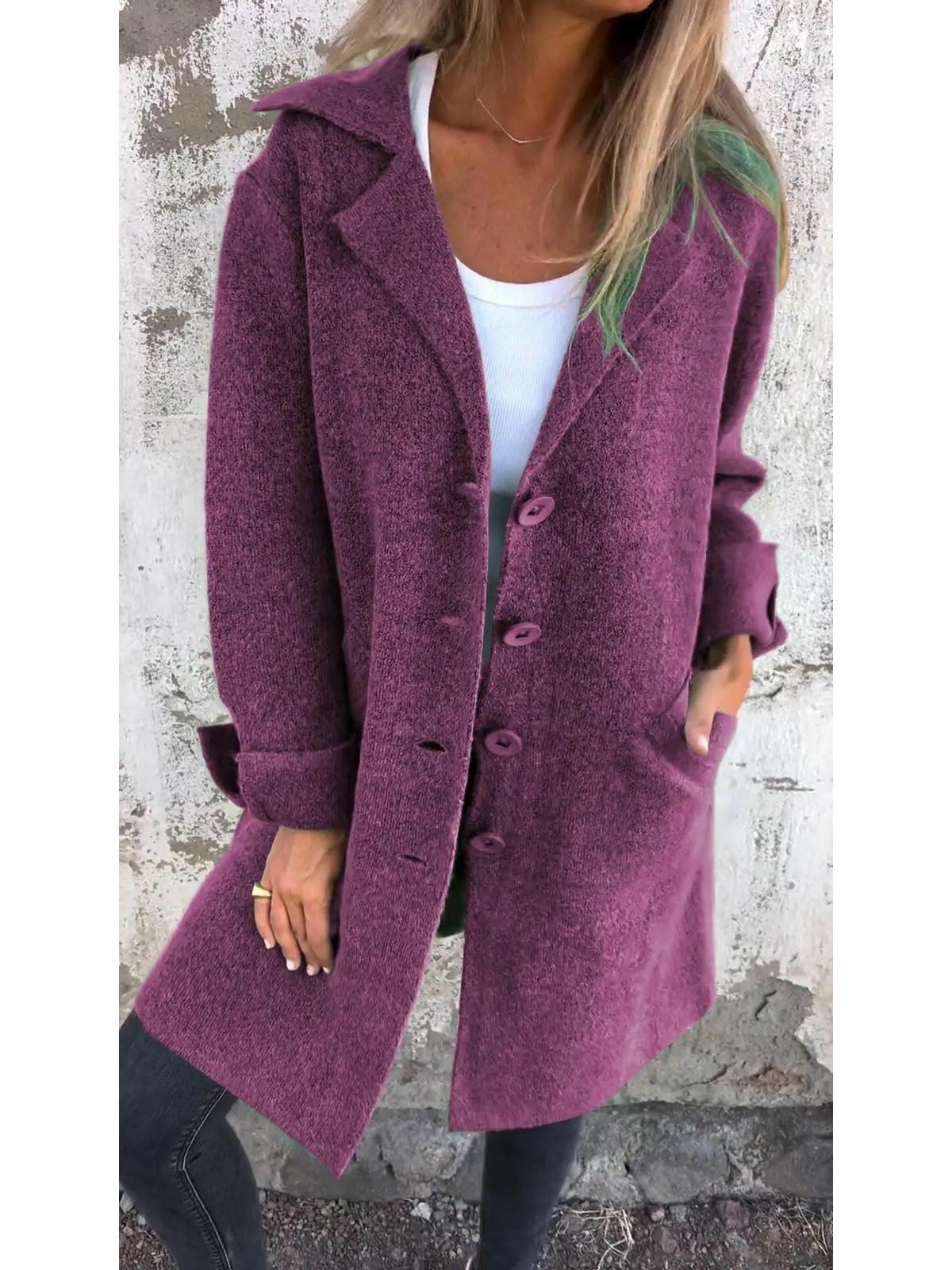 Women's Long Knit Coat – Cozy and Stylish Autumn Layer 6