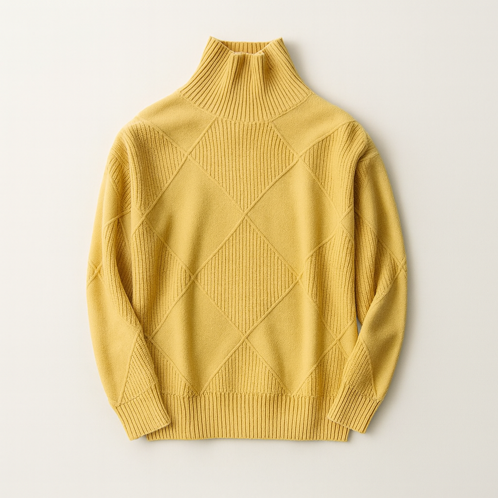 Women's Turtleneck Jumper Black Size M Polyester 2