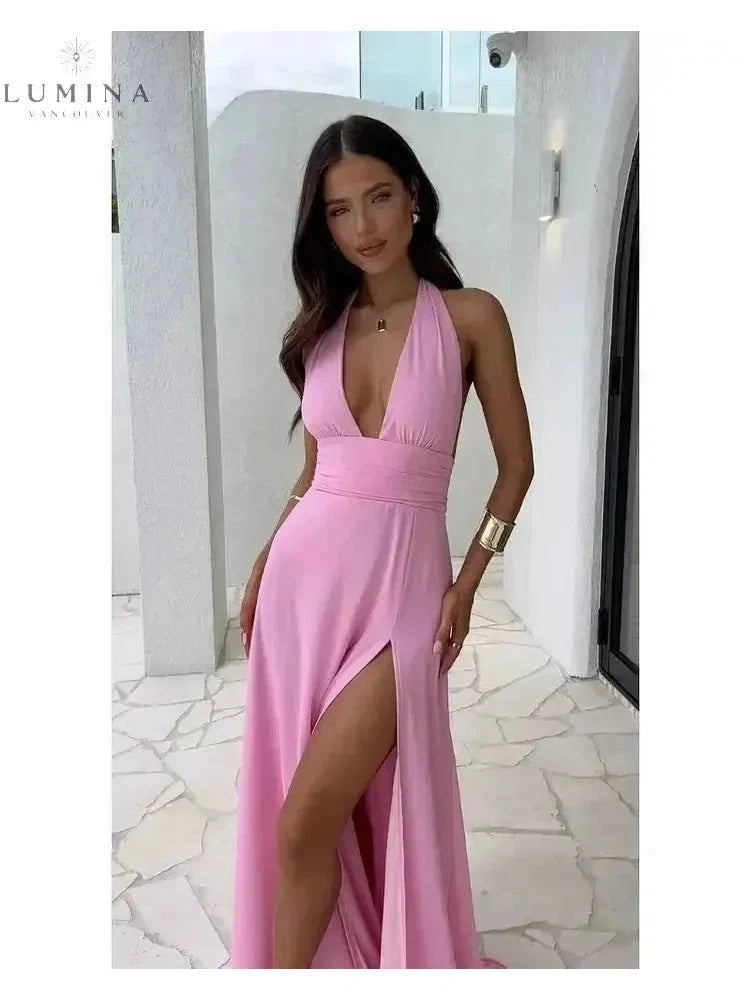 Wren | Elegant Summer Wedding Guest Dress - ginlerie 0