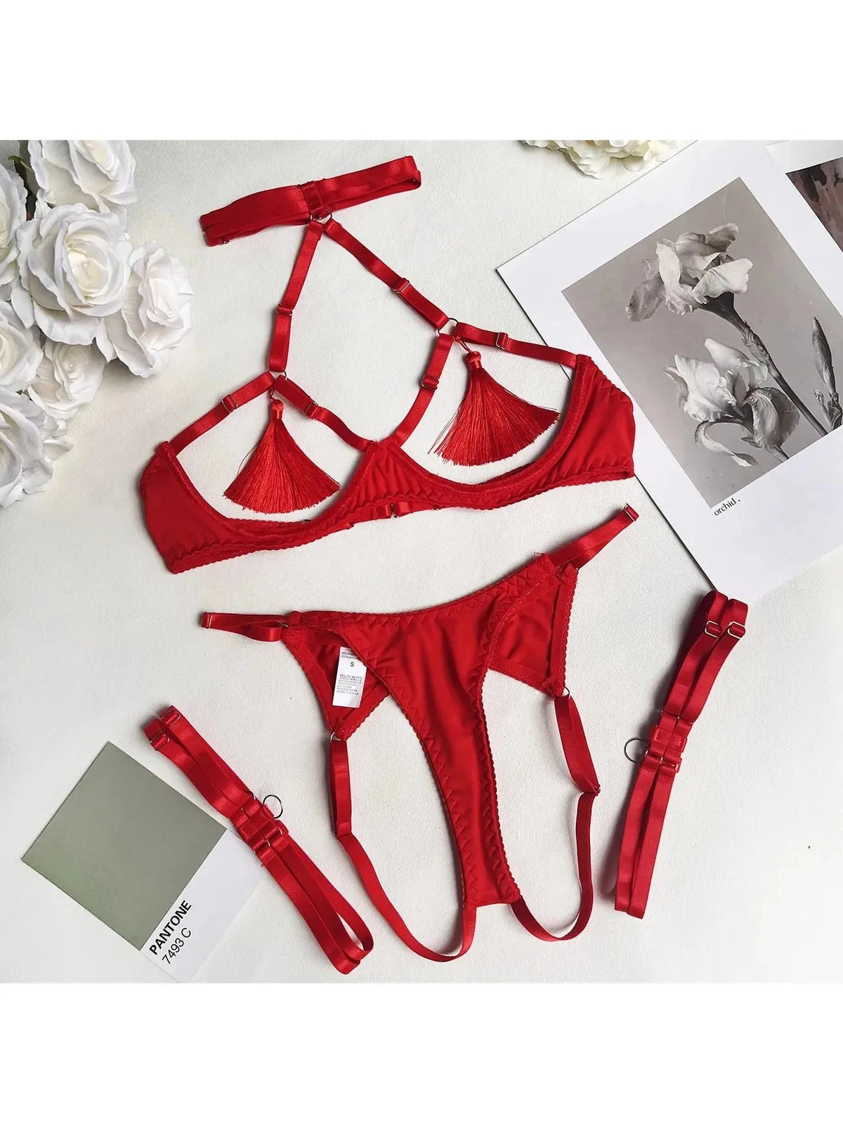 Layla | Tassle Lingerie Set - ginlerie
