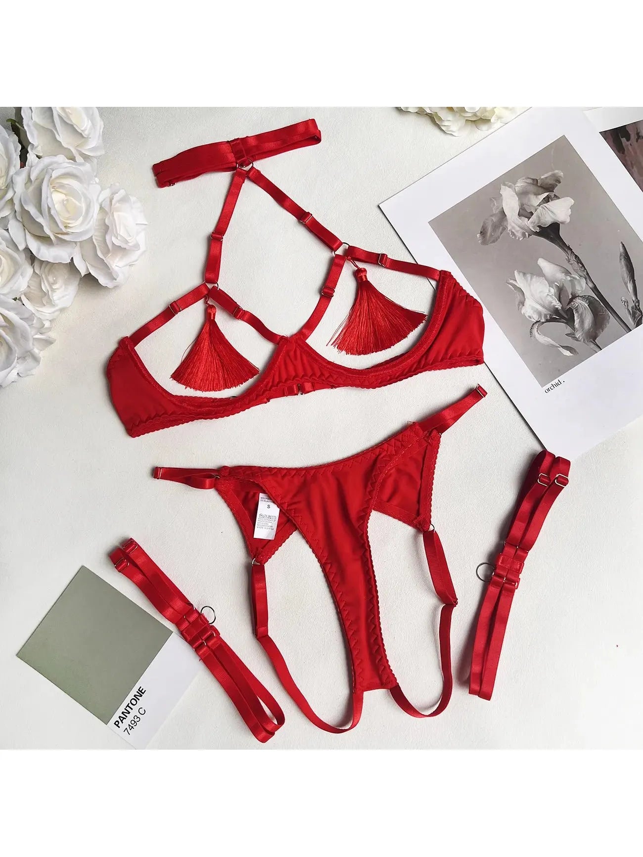 Layla | Tassle Lingerie Set - ginlerie