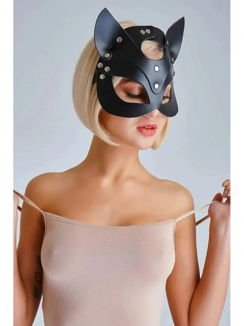Leony's Sweet Kitty Set (Mask + Choker) - ginlerie