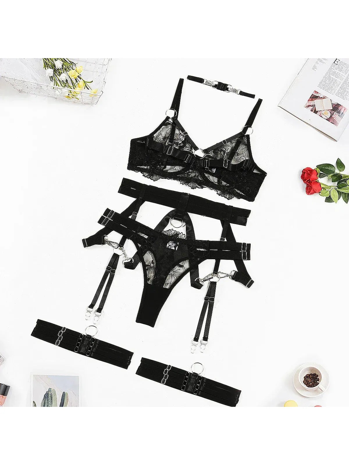 Zephyra | 3-Piece Lingerie Set - ginlerie