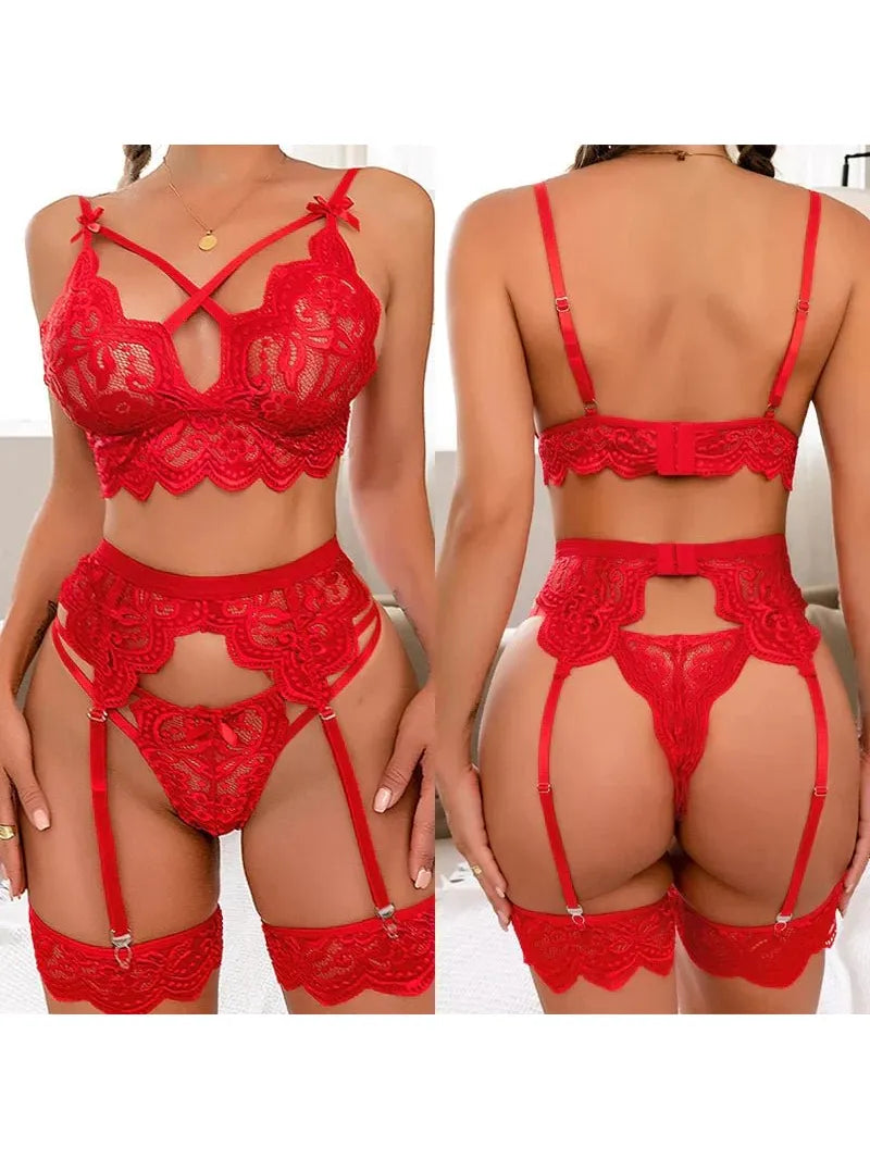 Mariana | 3-Piece French Lingerie Set - ginlerie
