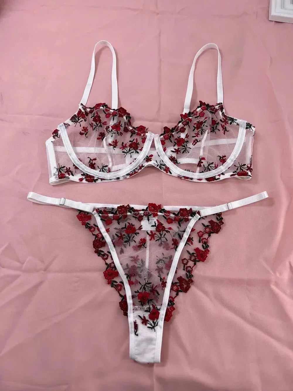 Juliet | Floral Lingerie set - ginlerie