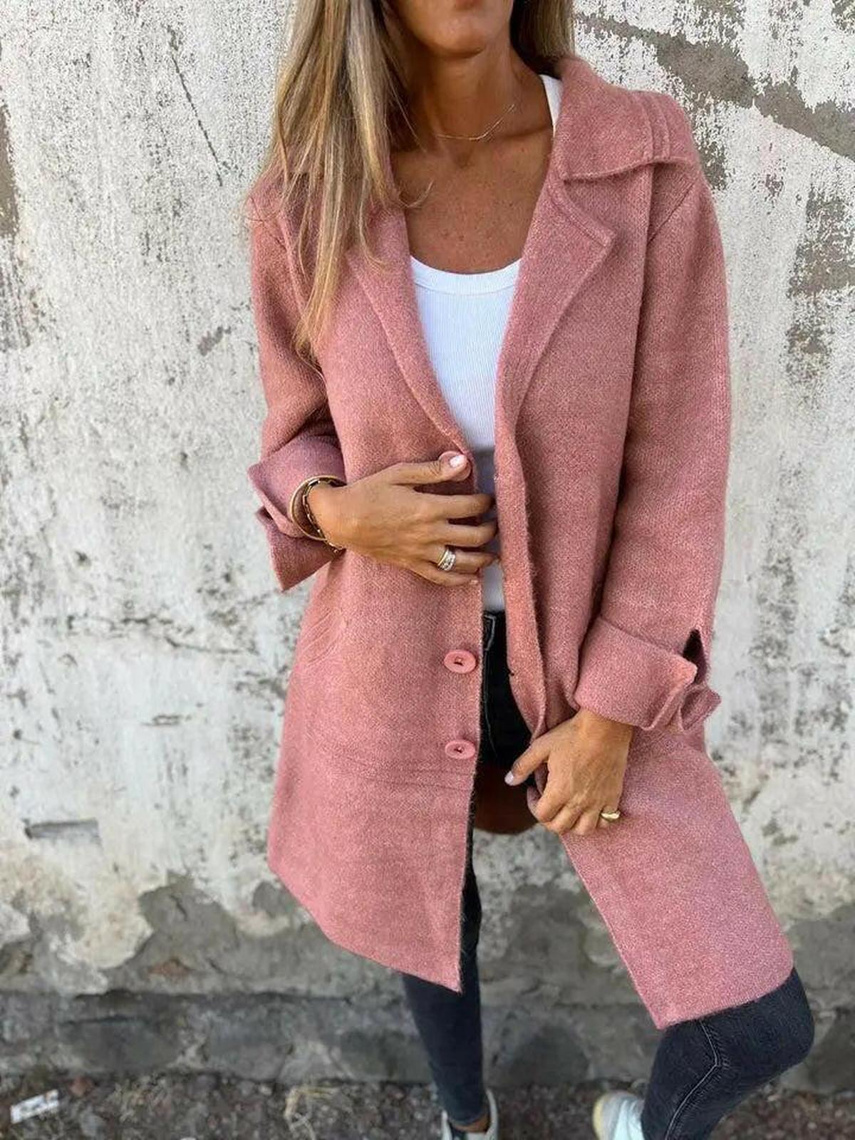 Ada | Stylish Long Knit Coat - ginlerie 2