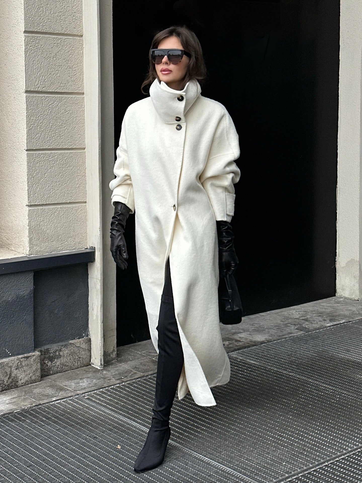 Amaya | High-Neck Long Winter Coat - ginlerie 1