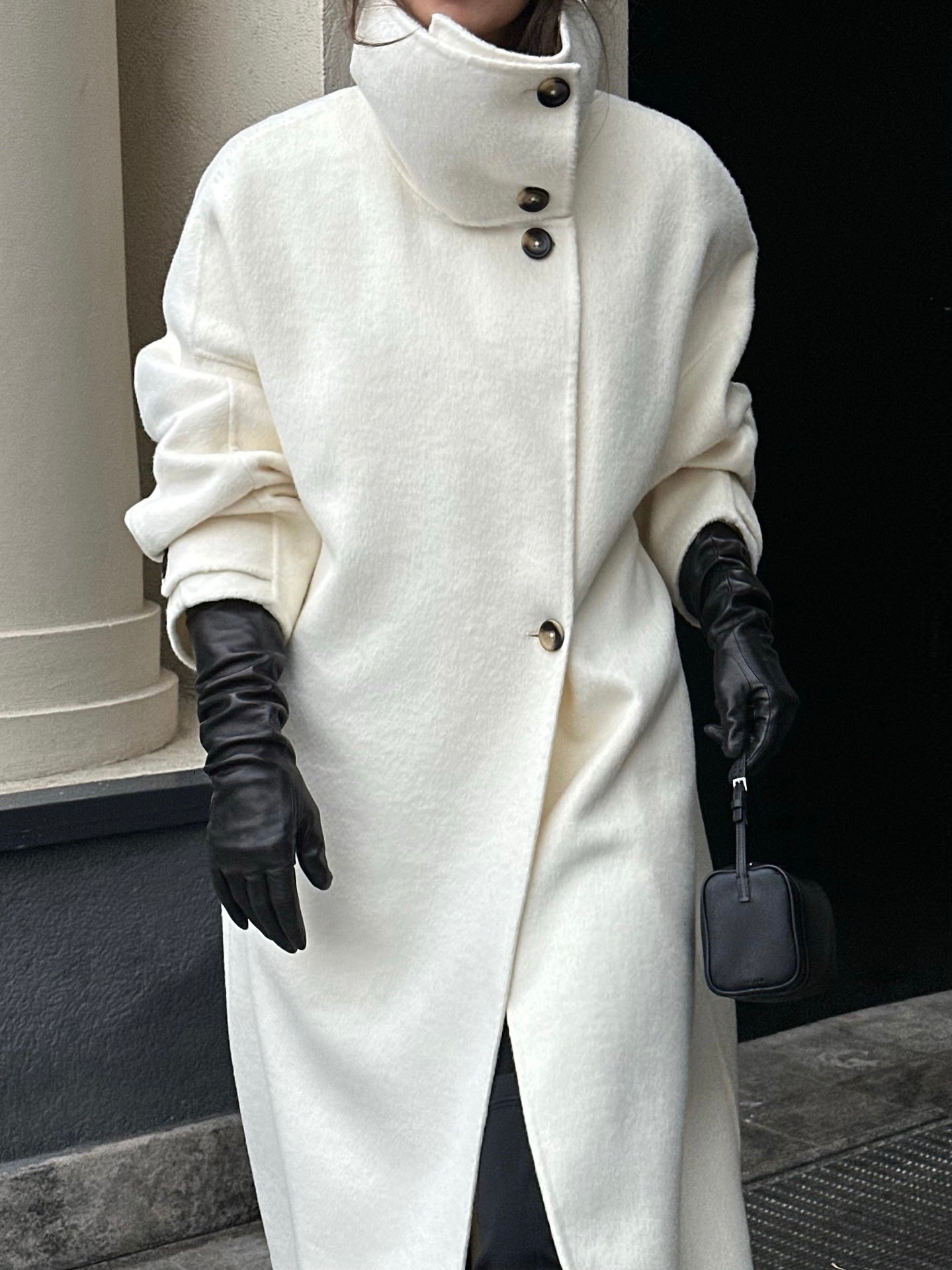 Amaya | High-Neck Long Winter Coat - ginlerie 2