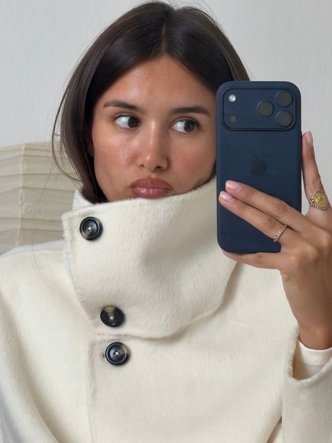 Amaya | High-Neck Long Winter Coat - ginlerie 5