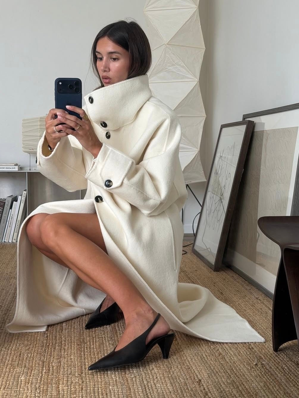 Amaya | High-Neck Long Winter Coat - ginlerie 7