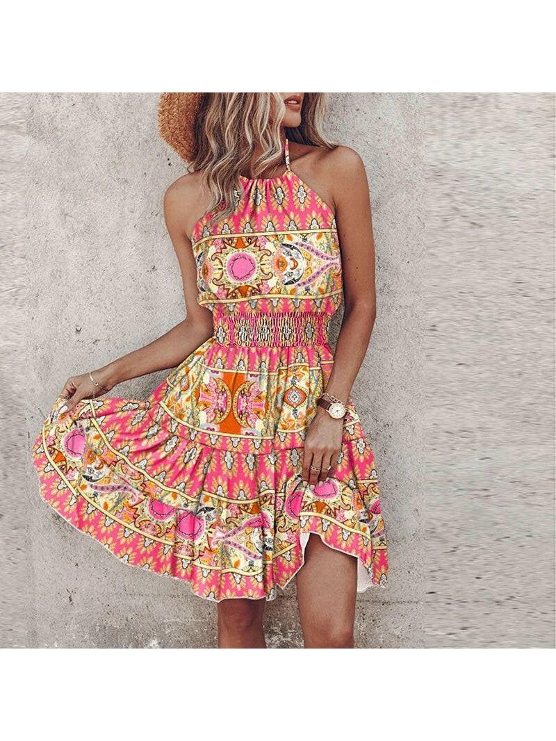 Angela | Chic Halter Dress - ginlerie 0