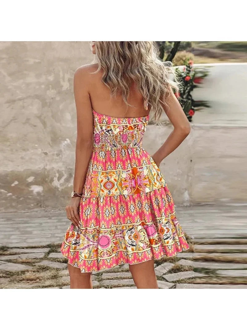 Angela | Chic Halter Dress - ginlerie 1