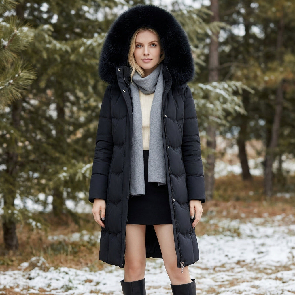 Arabella | Longline Puffer Coat - ginlerie 0
