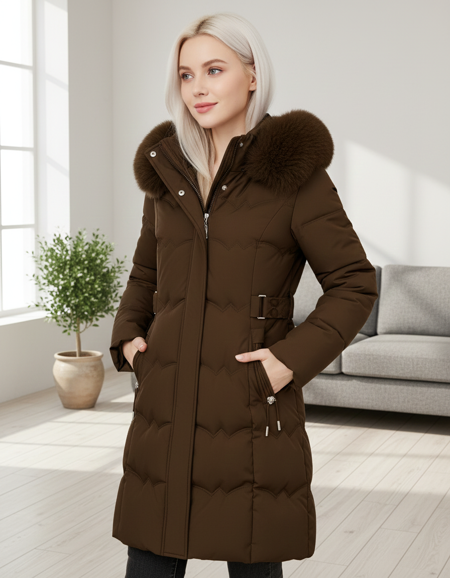 Arabella | Longline Puffer Coat - ginlerie 2