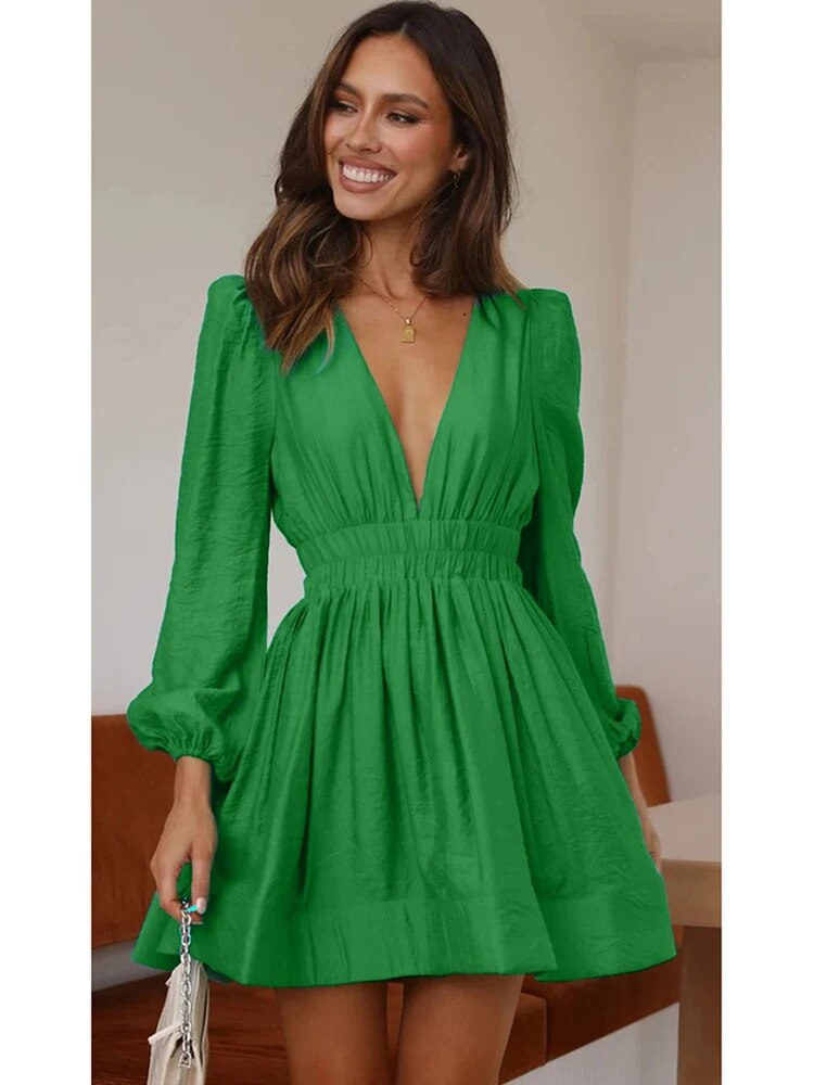 Aria | Fit-and-Flare Mini Dress - ginlerie 3