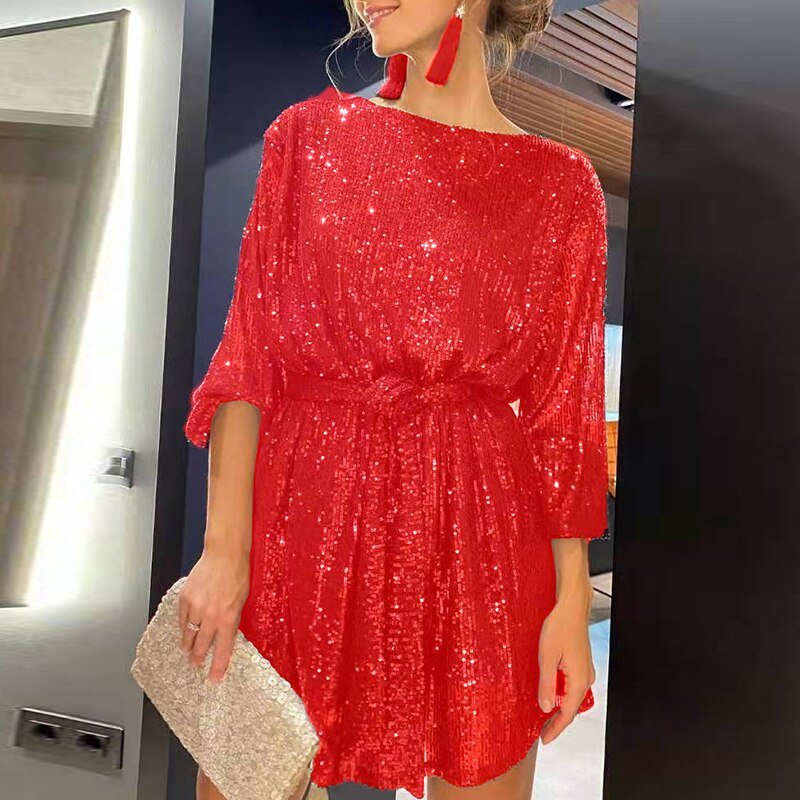 Aria | Sequin Mini Dress - ginlerie 7
