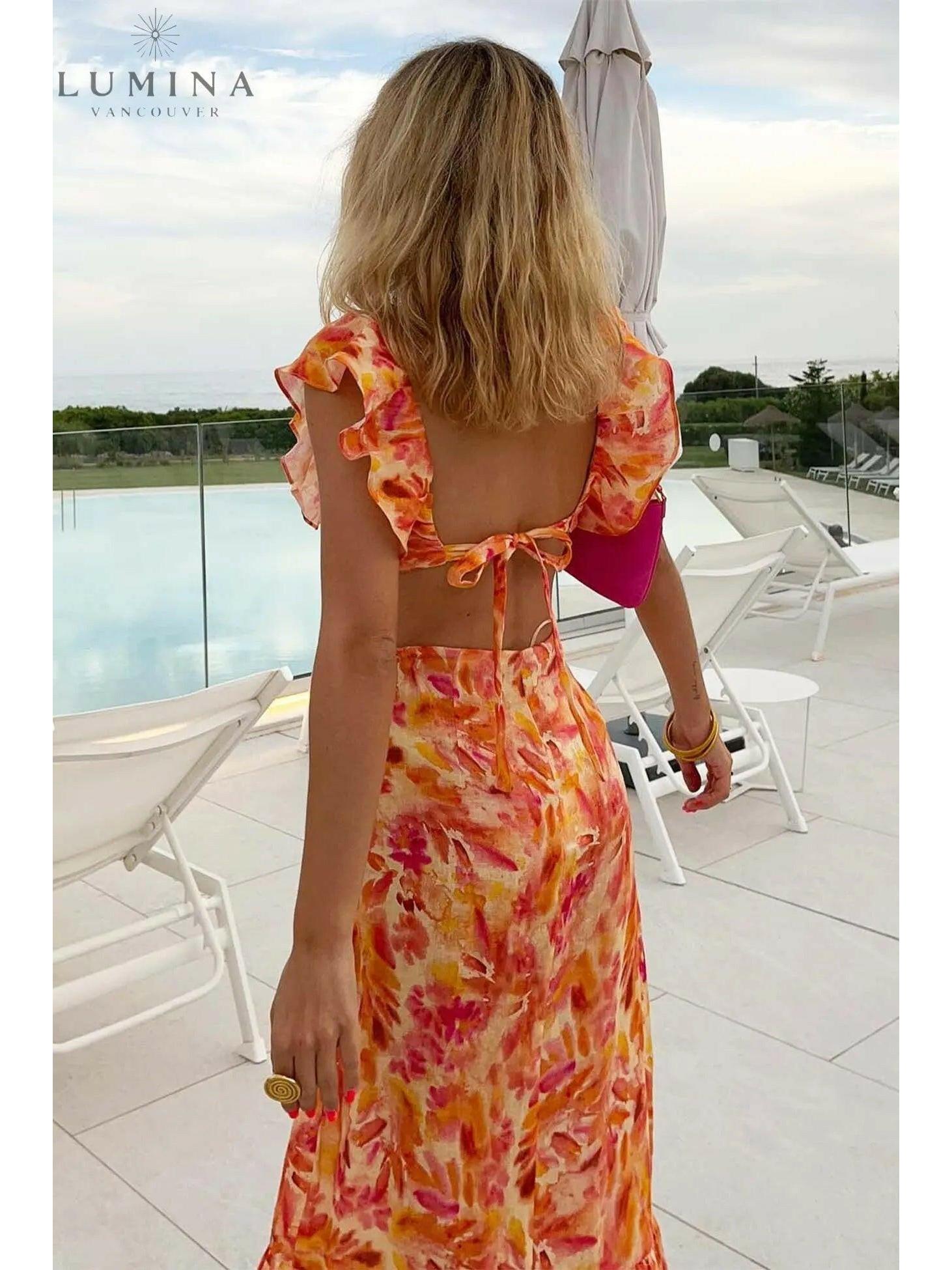 Ariella | Floral Ruffle Dress