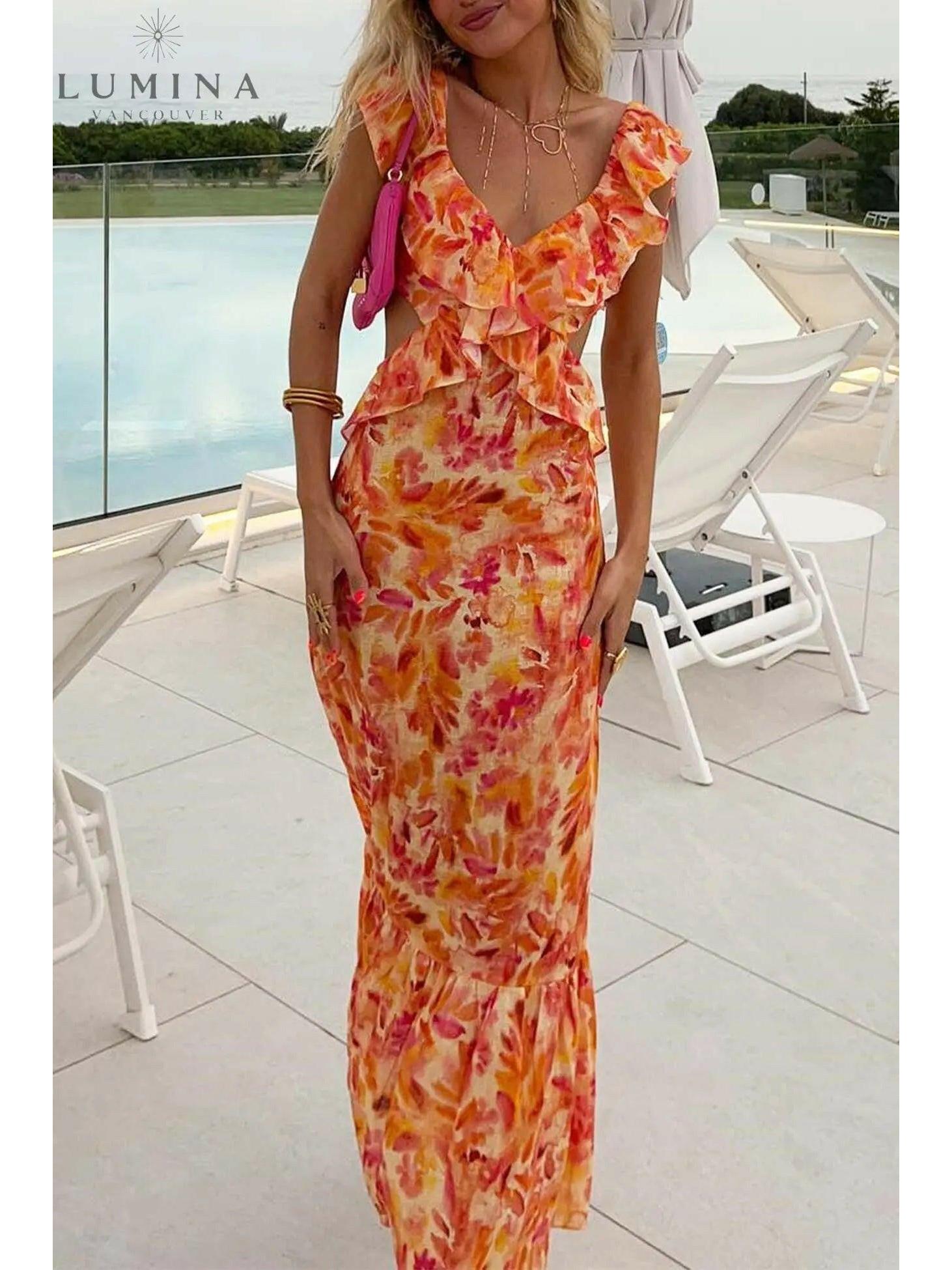 Ariella | Floral Ruffle Dress