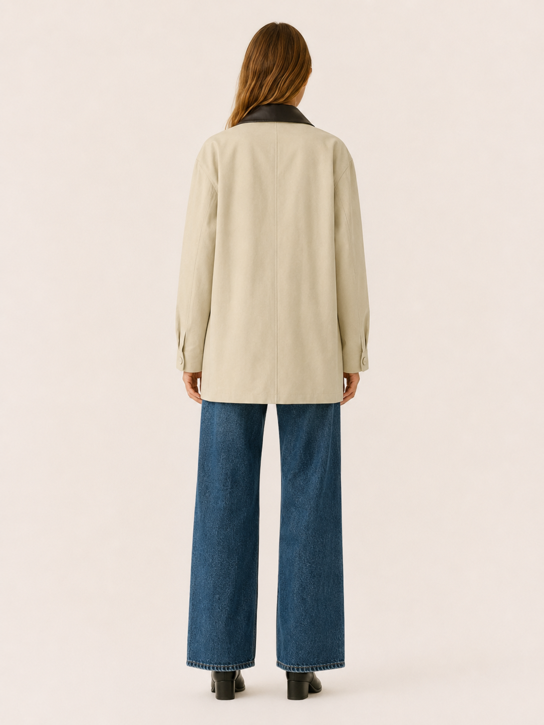 Aurelia | Barn Jacket with Contrast Collar - ginlerie 1