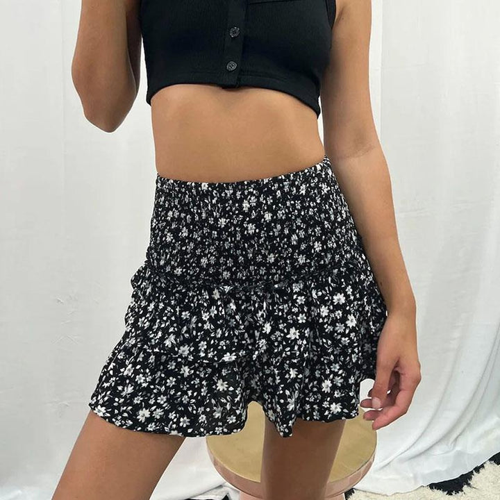 Aurelie | Ruffle Bohemian Skirt - ginlerie 11