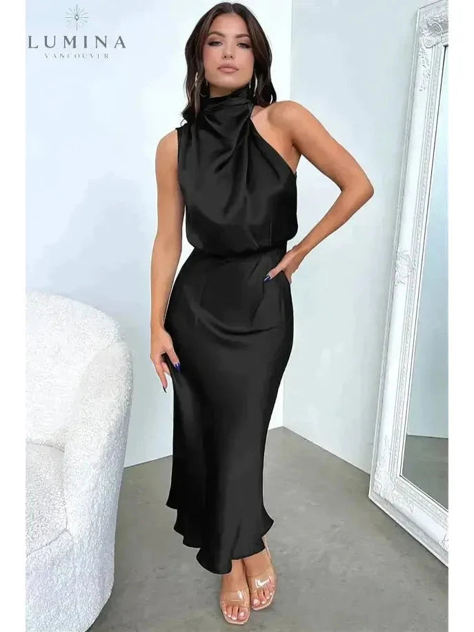 Aurora | Black Cocktail Dress - ginlerie 0
