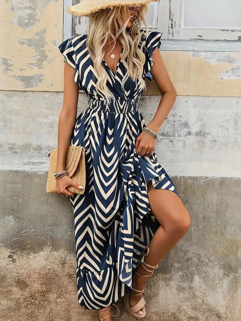 Aurora | V-Neck Dress - ginlerie 5
