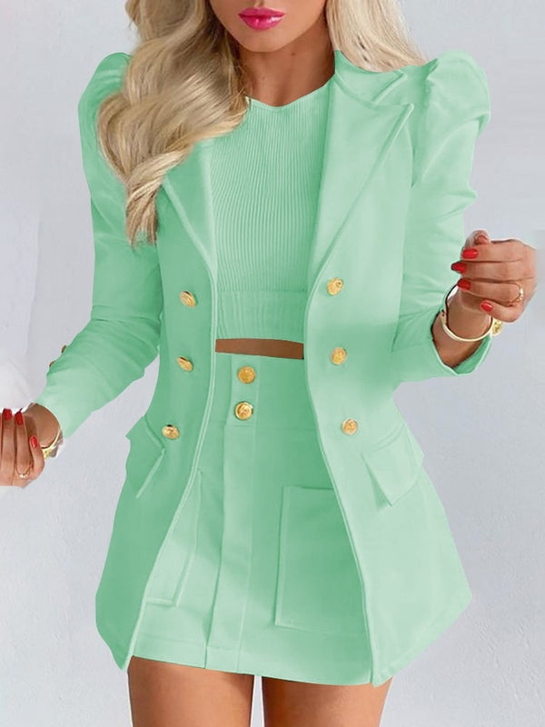 Bella | Blazer and Skirt Co-ord Set - ginlerie 10