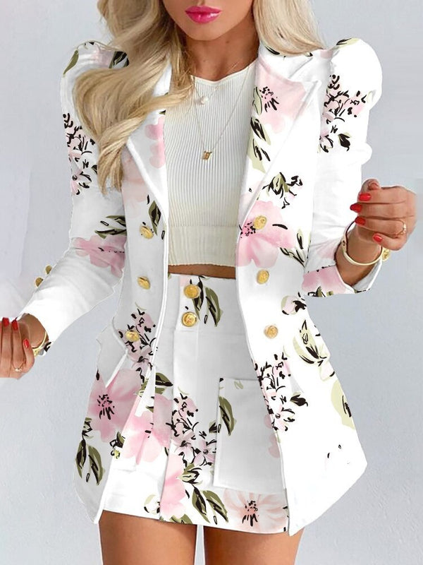 Bella | Blazer and Skirt Co-ord Set - ginlerie 3
