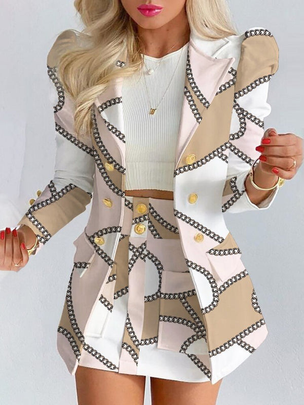 Bella | Blazer and Skirt Co-ord Set - ginlerie 4