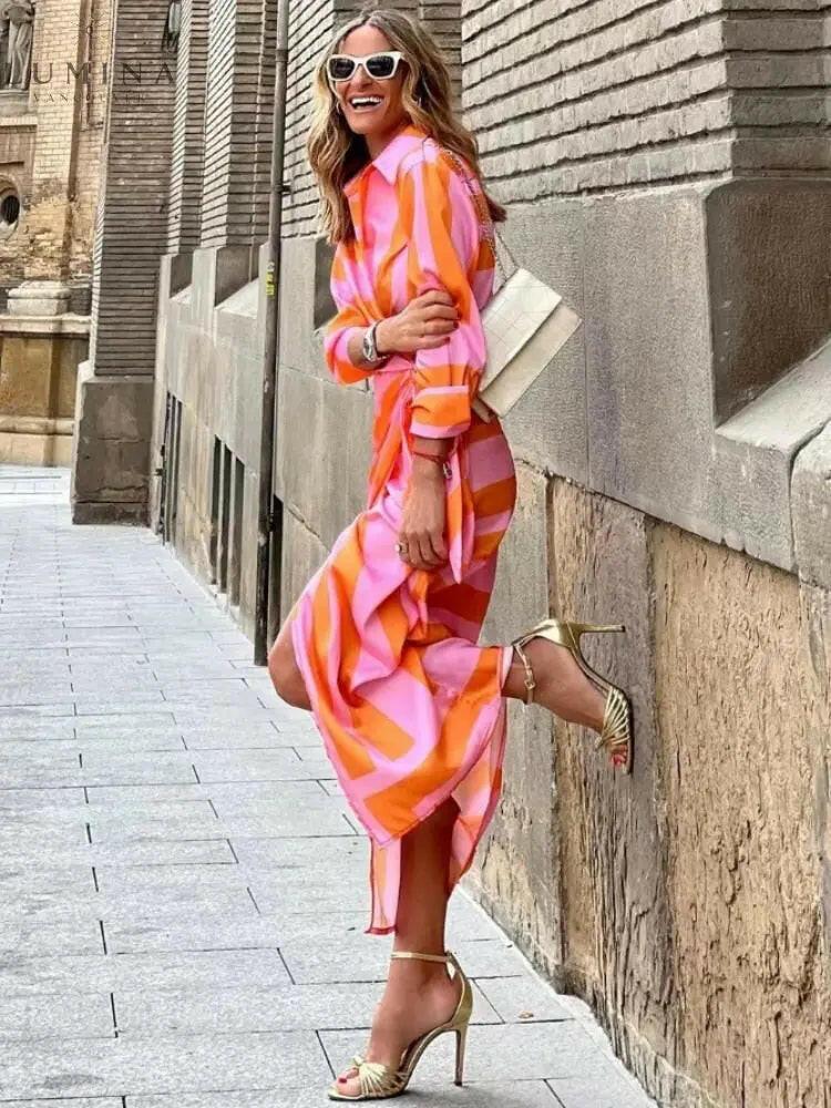 Belle | Vibrant Summer Dress for Wedding Guests - ginlerie 1