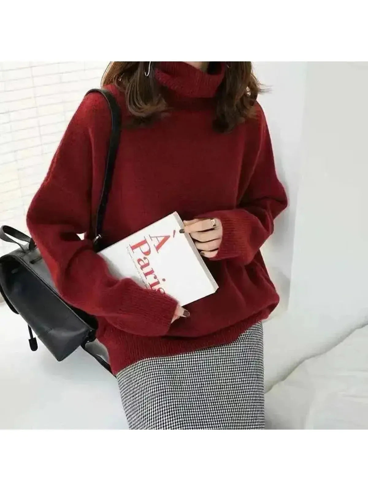 Black Cashmere Turtleneck Sweater for Men – Soft, Cozy, and Timeless Design 11