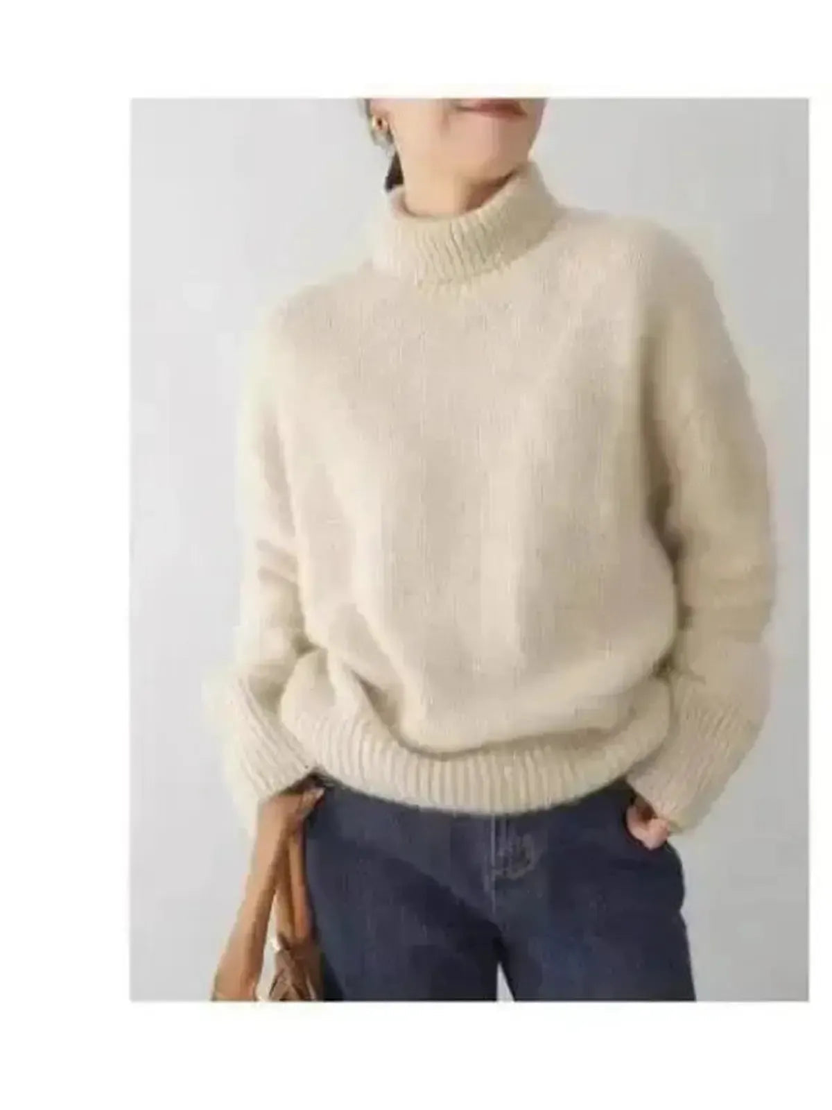 Black Cashmere Turtleneck Sweater for Men – Soft, Cozy, and Timeless Design 6