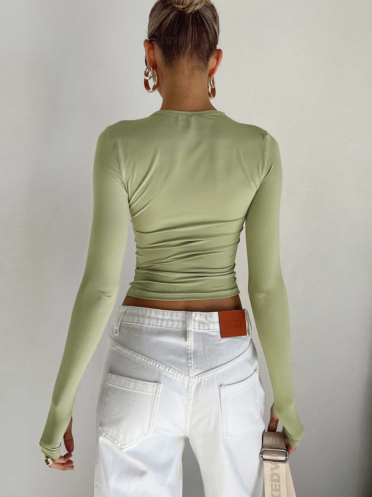Brooklyn | Long Sleeve Crop Top - ginlerie 2