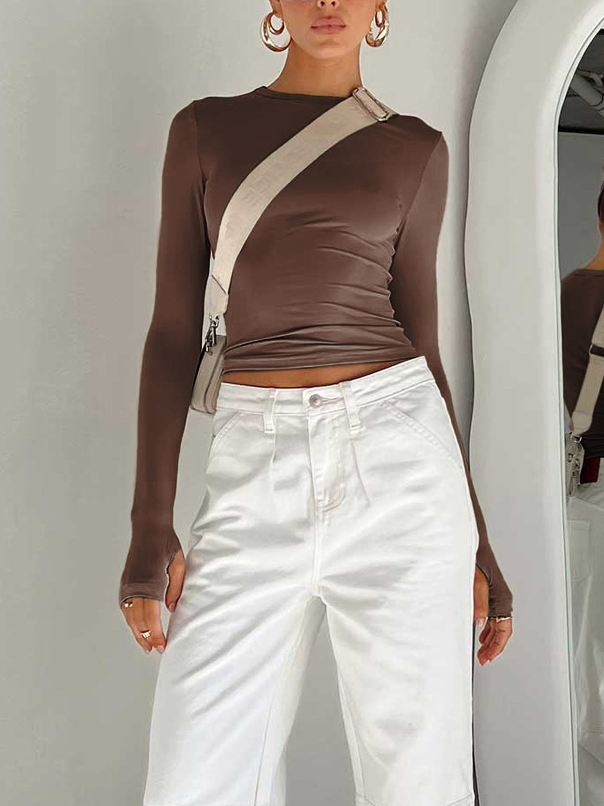 Brooklyn | Long Sleeve Crop Top - ginlerie 6