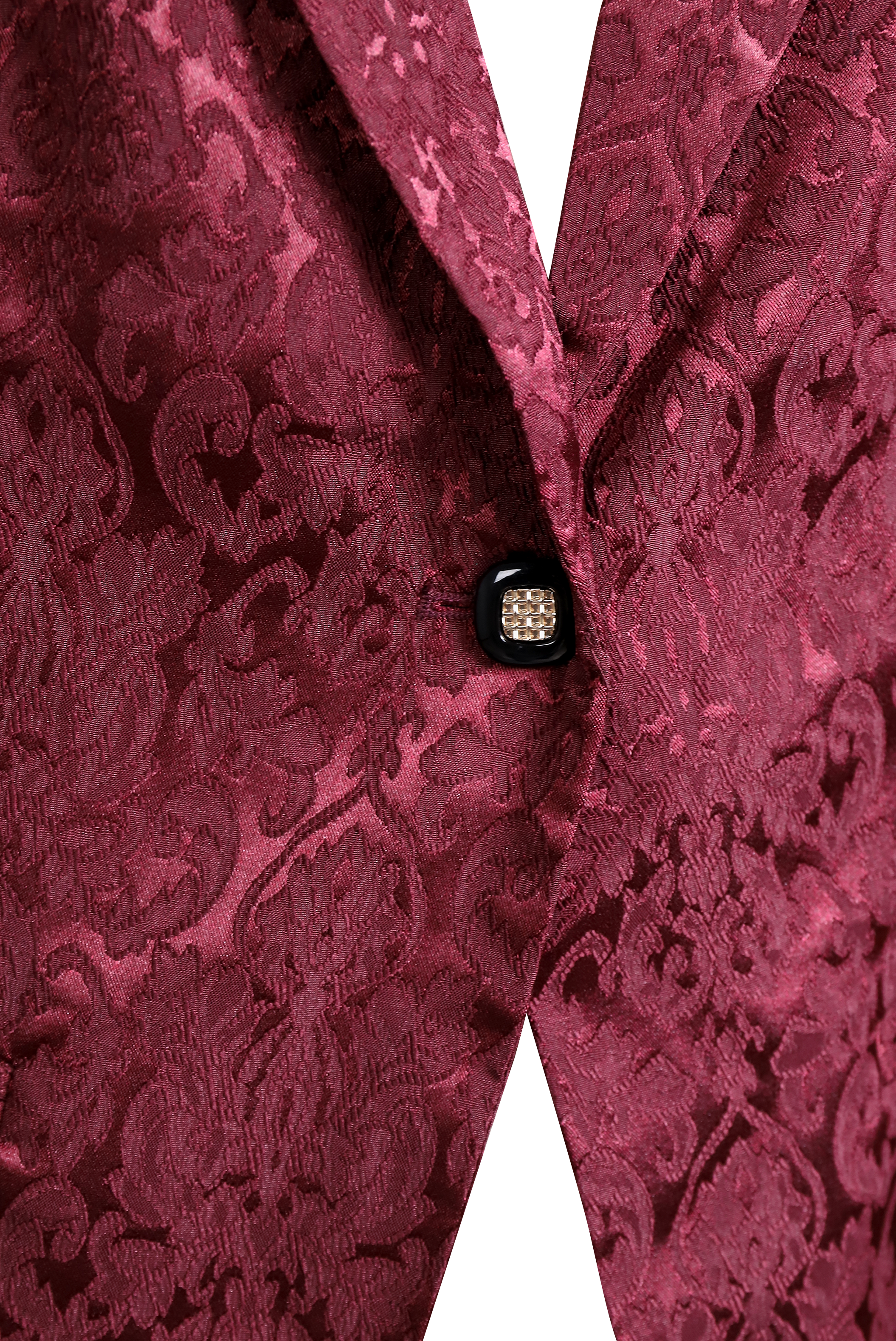 Burgundy Jacquard Blazer with Tailored Fit and Elegant Design 3