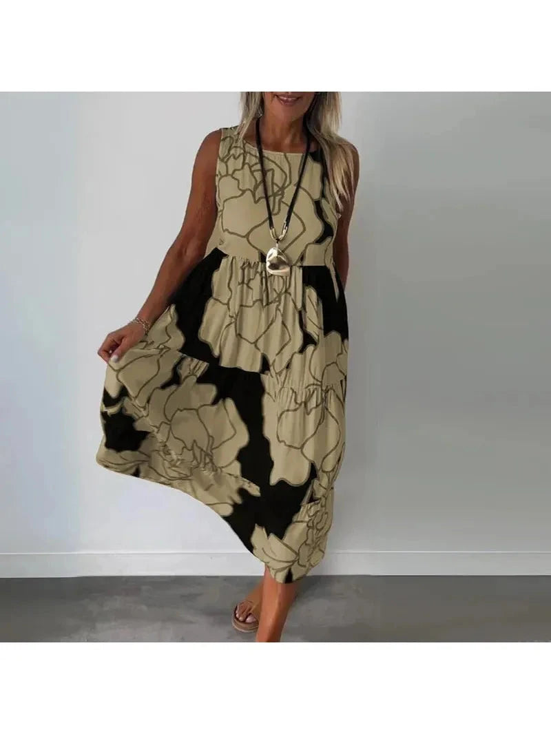 Caitlyn | Sleeveless Maxi Dress - ginlerie 0