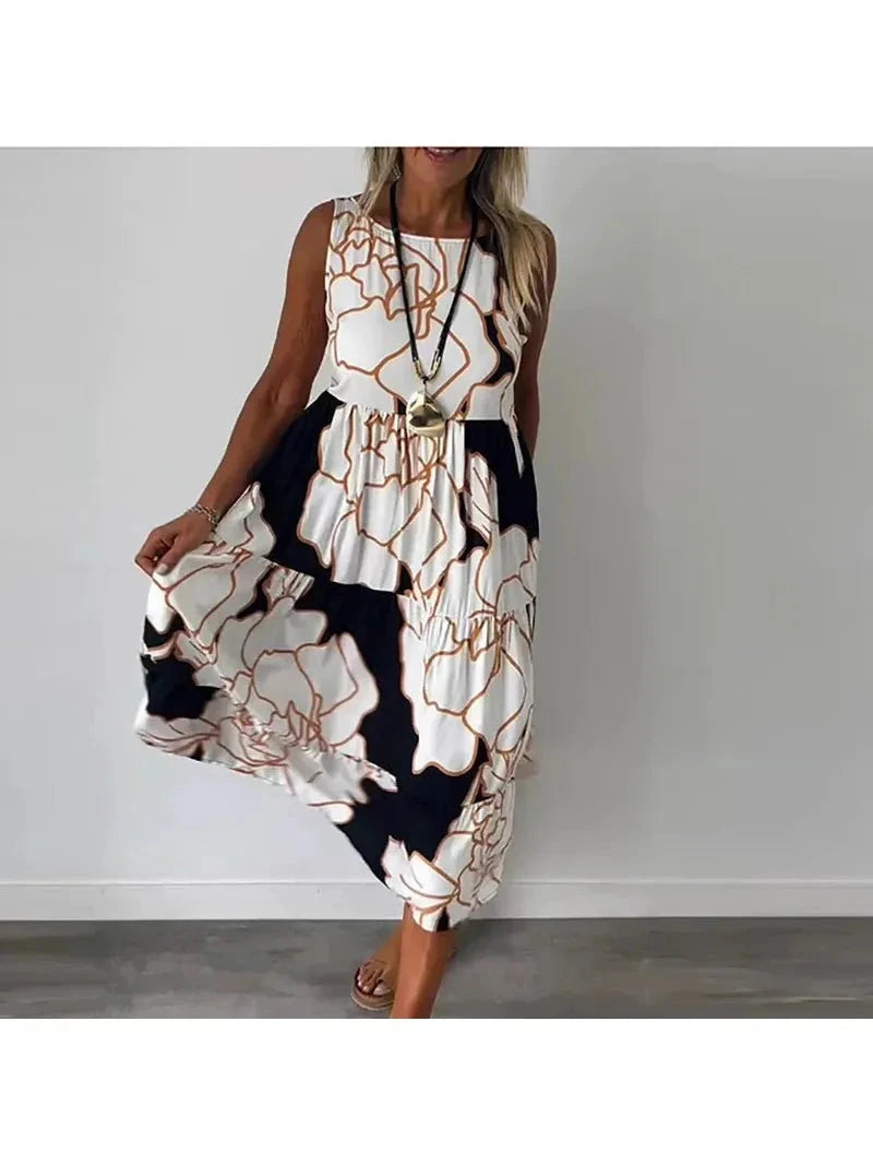 Caitlyn | Sleeveless Maxi Dress - ginlerie 1