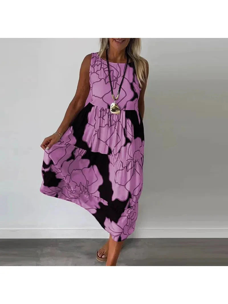 Caitlyn | Sleeveless Maxi Dress - ginlerie 2
