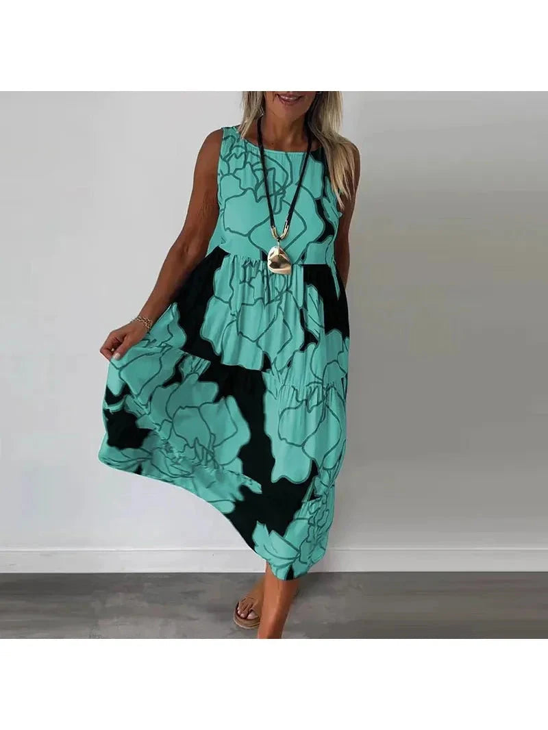 Caitlyn | Sleeveless Maxi Dress - ginlerie 4