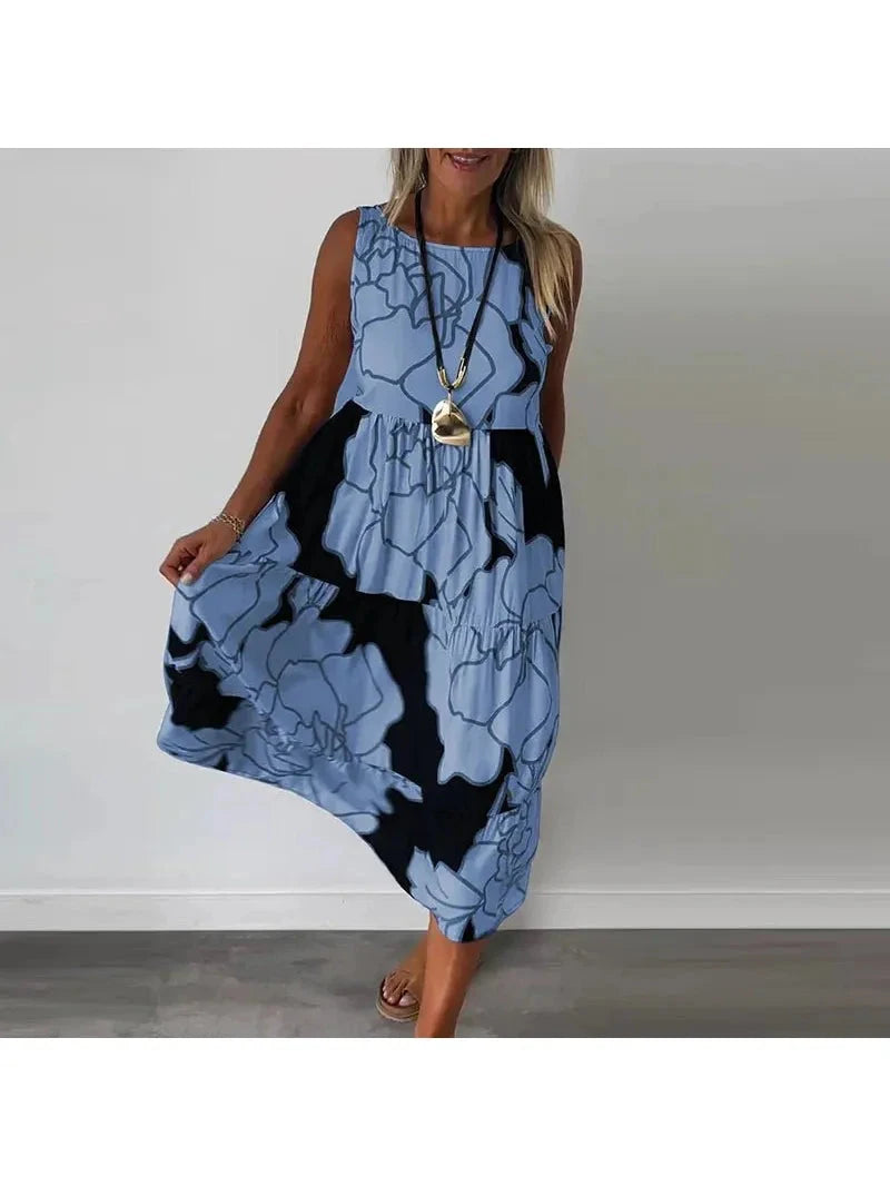 Caitlyn | Sleeveless Maxi Dress - ginlerie 5