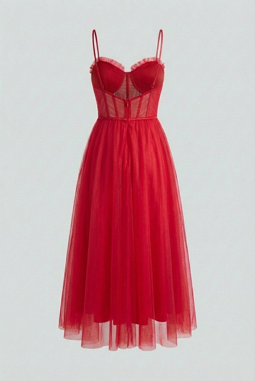 Celeste | A-Line Midi Dress - ginlerie 5