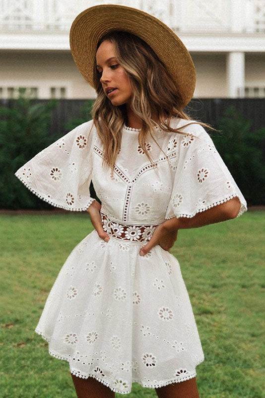 Celeste | Eyelet Summer Dress - ginlerie 1