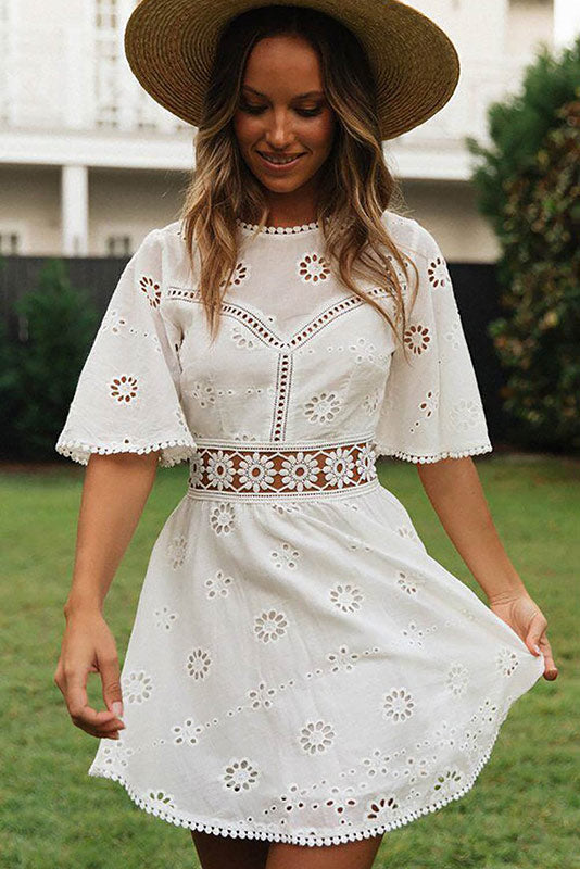 Celeste | Eyelet Summer Dress - ginlerie 3