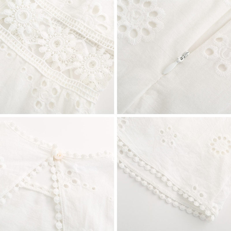 Celeste | Eyelet Summer Dress - ginlerie 7