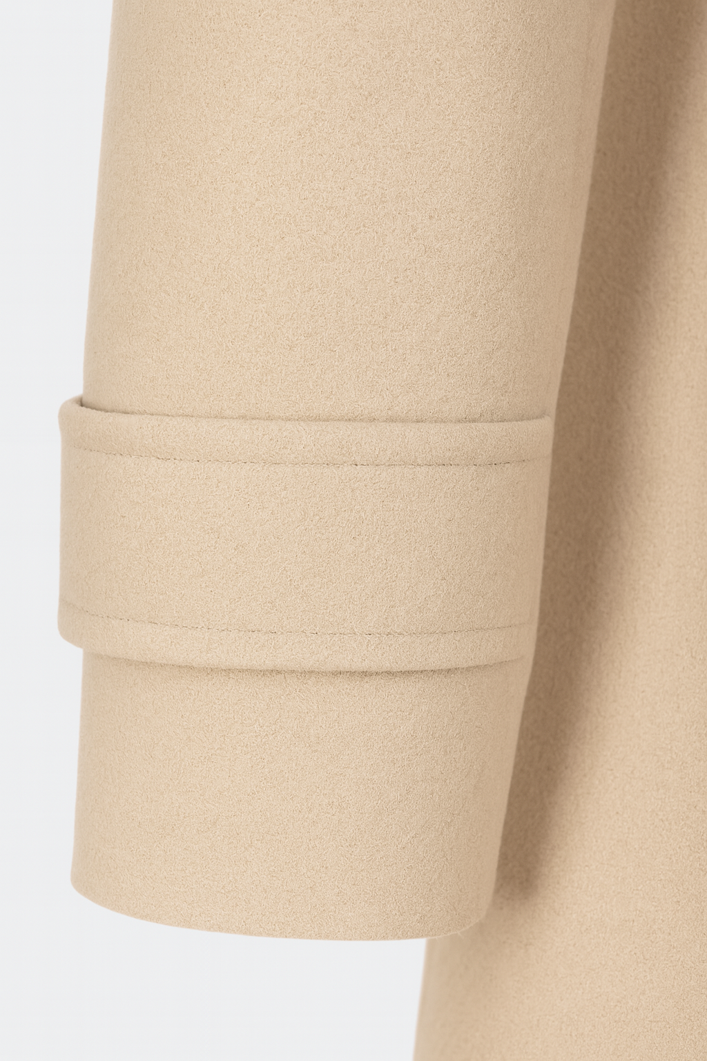 Celeste | Mid-Length Beige Winter Coat - ginlerie 6