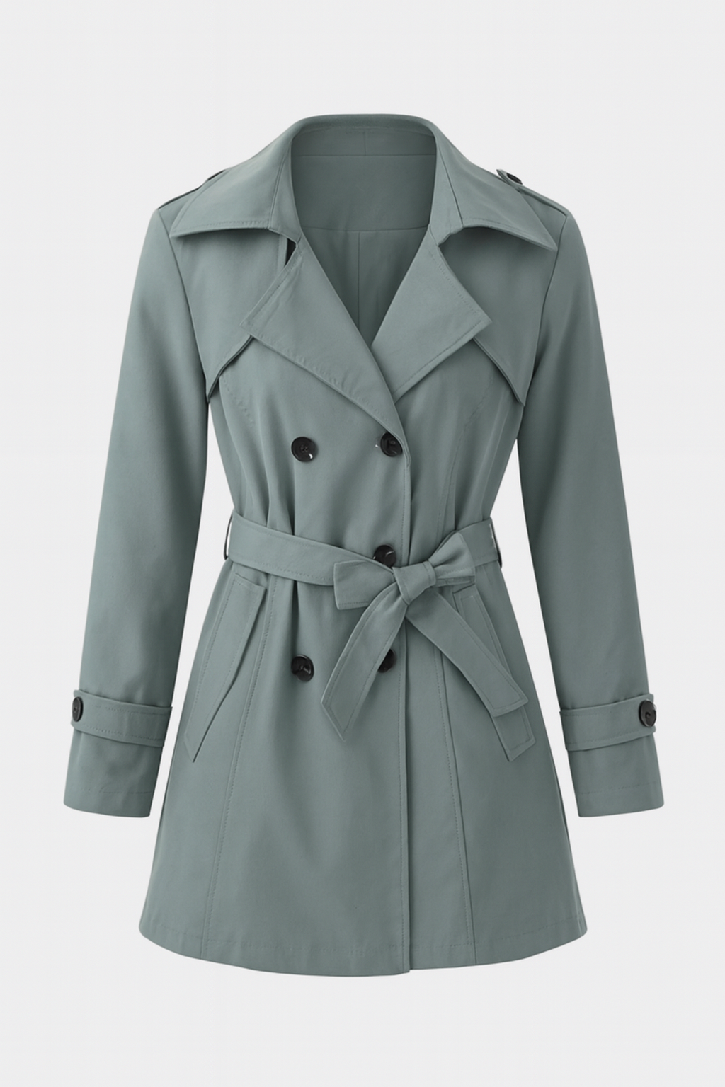 Celeste | Mid-Length Trench Coat - ginlerie 0