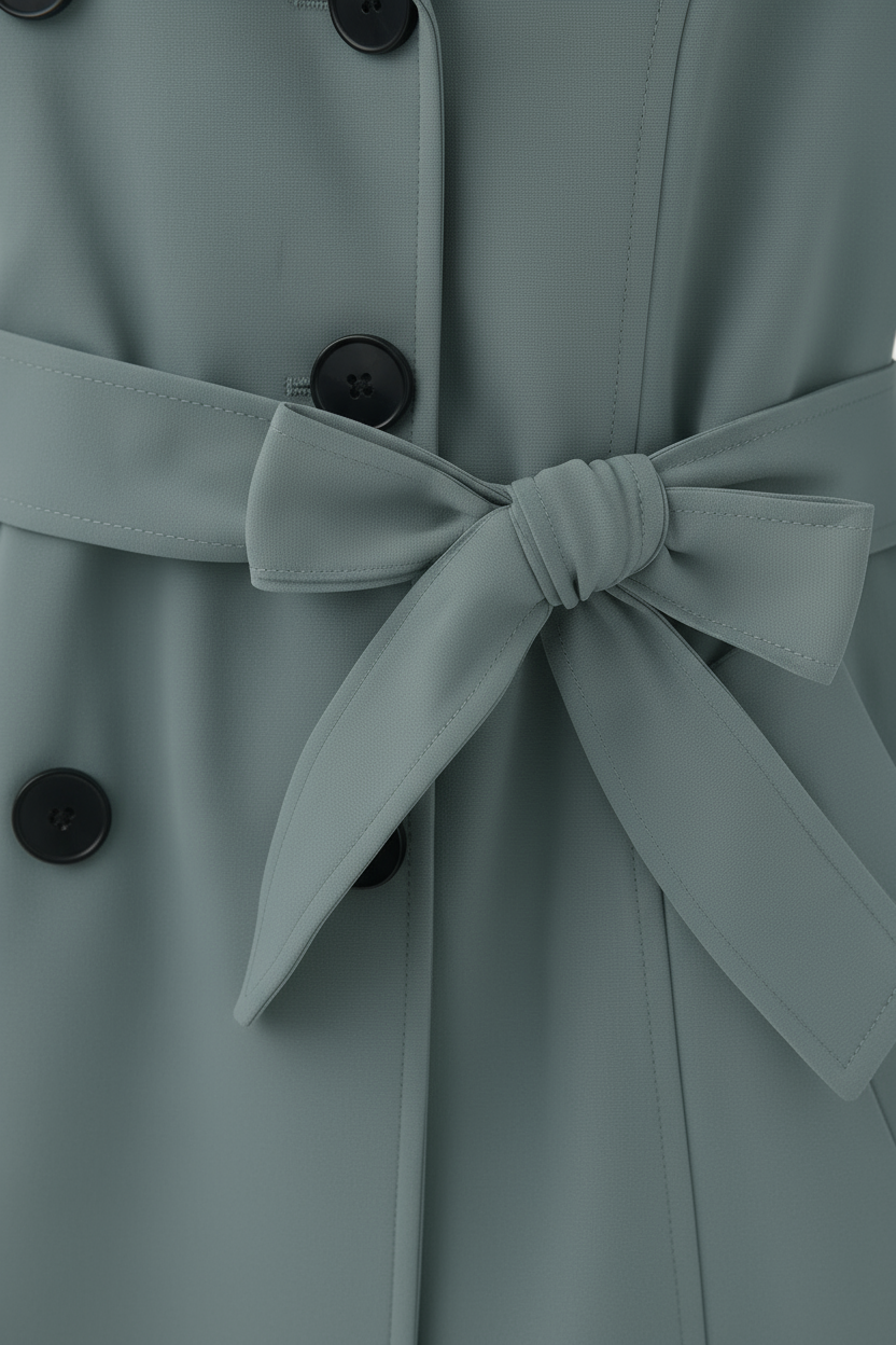 Celeste | Mid-Length Trench Coat - ginlerie 5