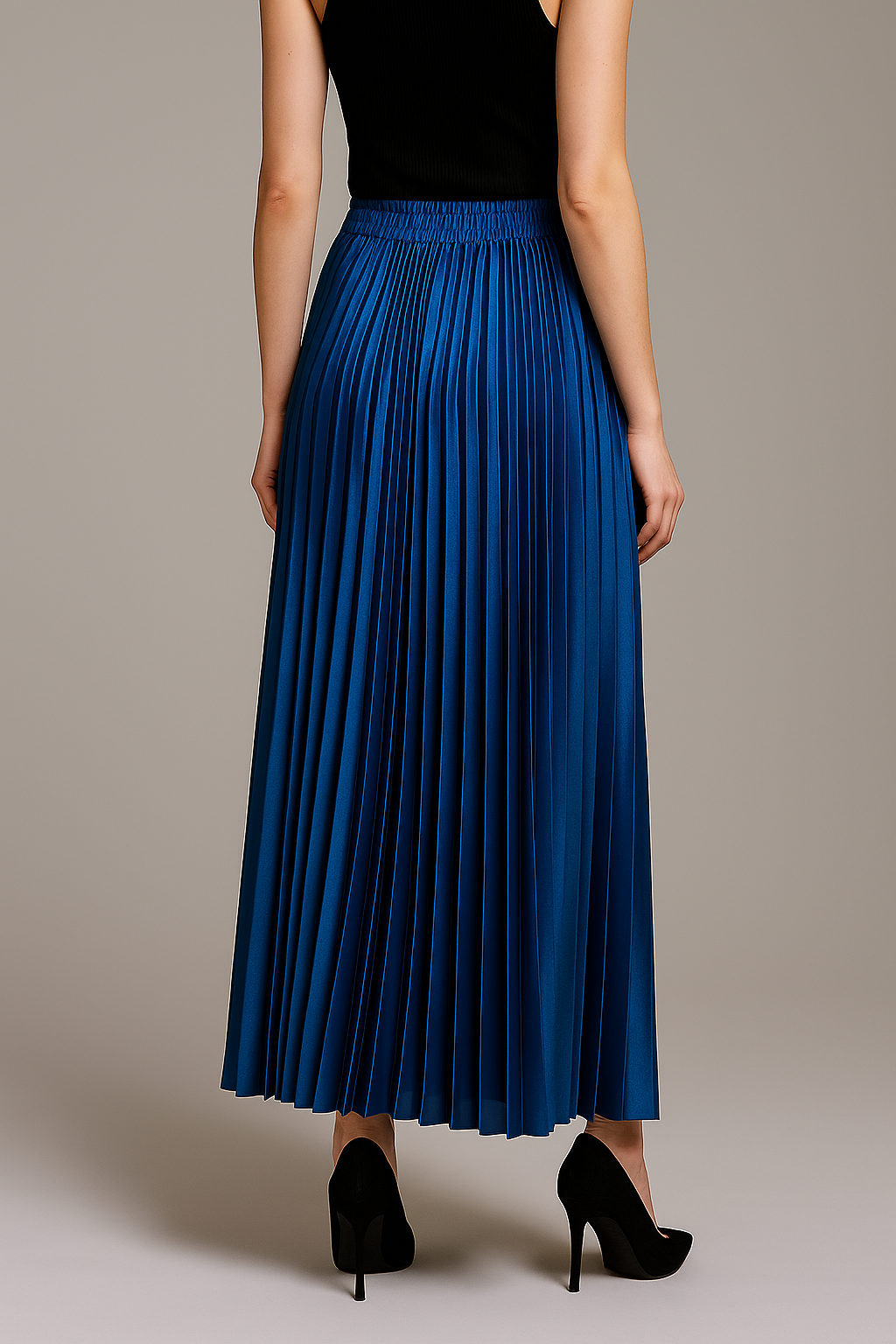 Celeste | Pleated Maxi Skirt - ginlerie 3