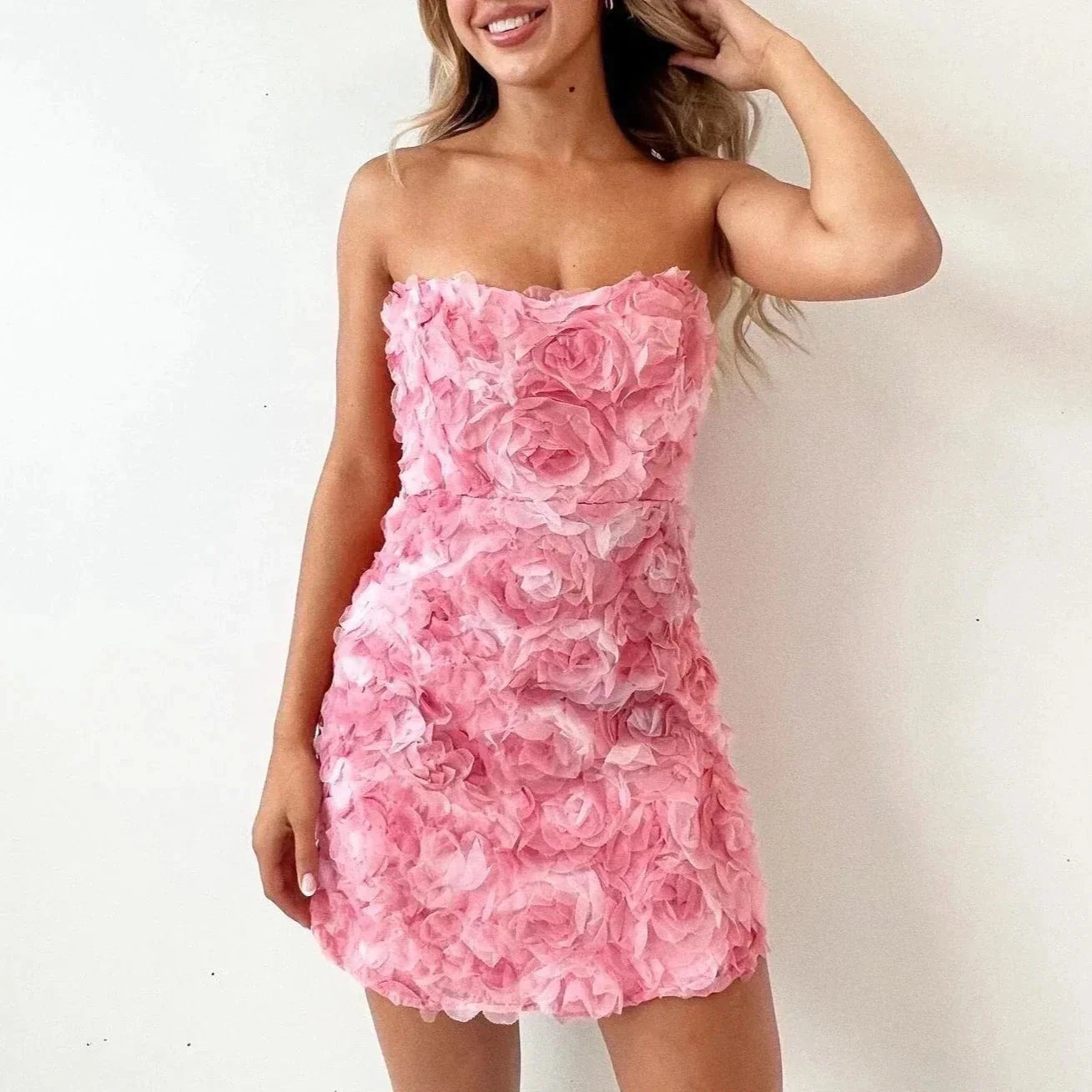 Celeste | Strapless Mini Dress - ginlerie 1