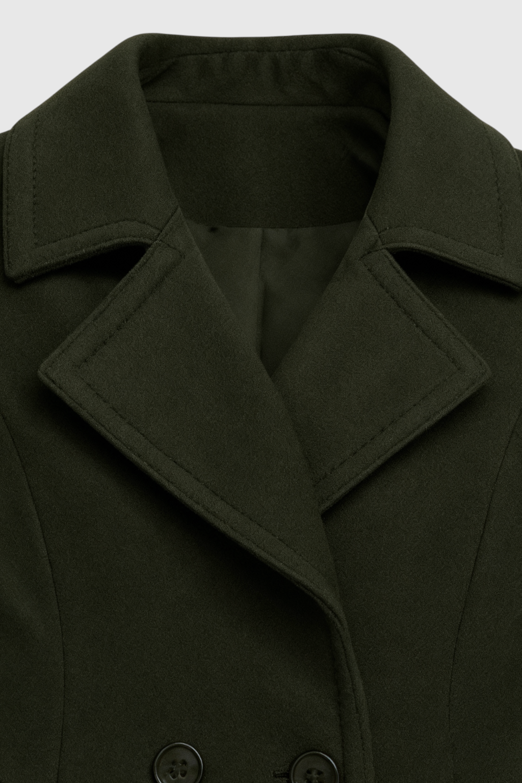 Clara | Army Green Trench Coat - ginlerie 4